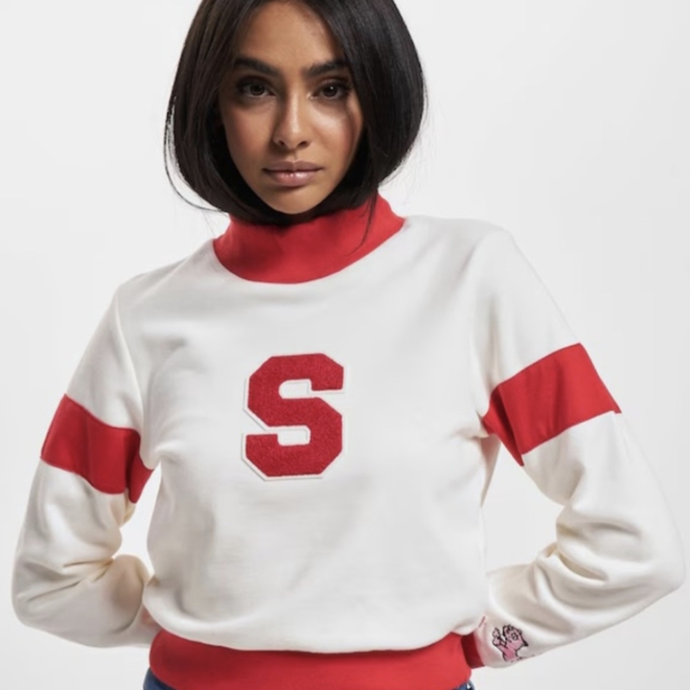 Levi's x Simpsons Lady Pumas varsity cropped vintage sweater
